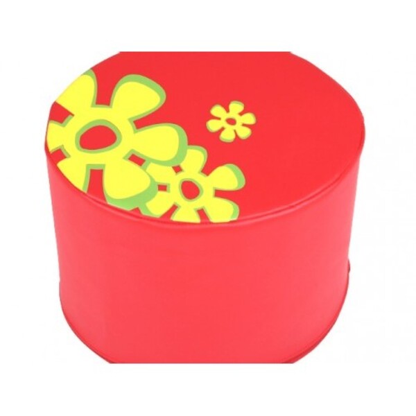 원통형 쿠션 의자 - 꽃 의자 (방염/항균)
